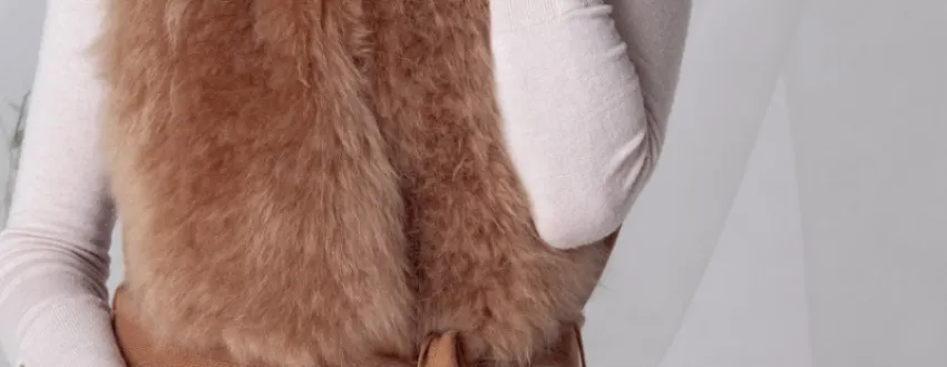 Cashmere goat fur front