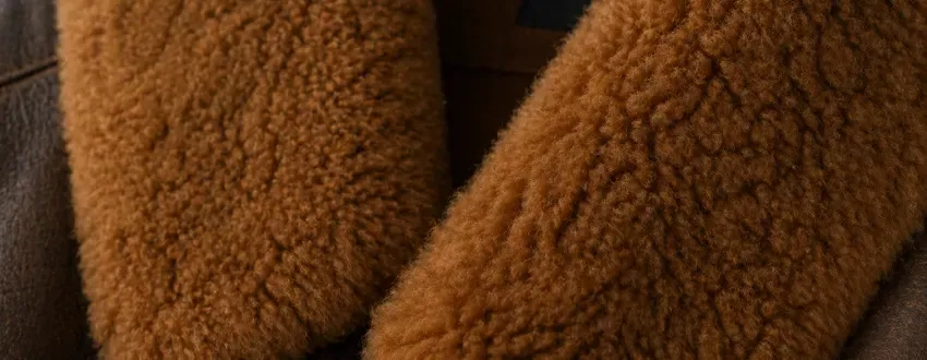 Sheepskin collar